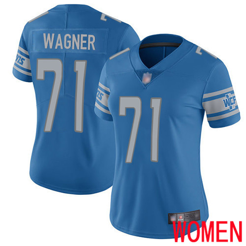 Detroit Lions Limited Blue Women Ricky Wagner Home Jersey NFL Football #71 Vapor Untouchable->women nfl jersey->Women Jersey